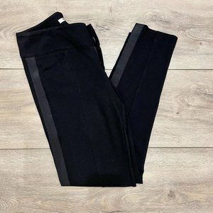 CAbi Black Tuxedo Stripe Pants in Size 12 – Comfort and Sophistication